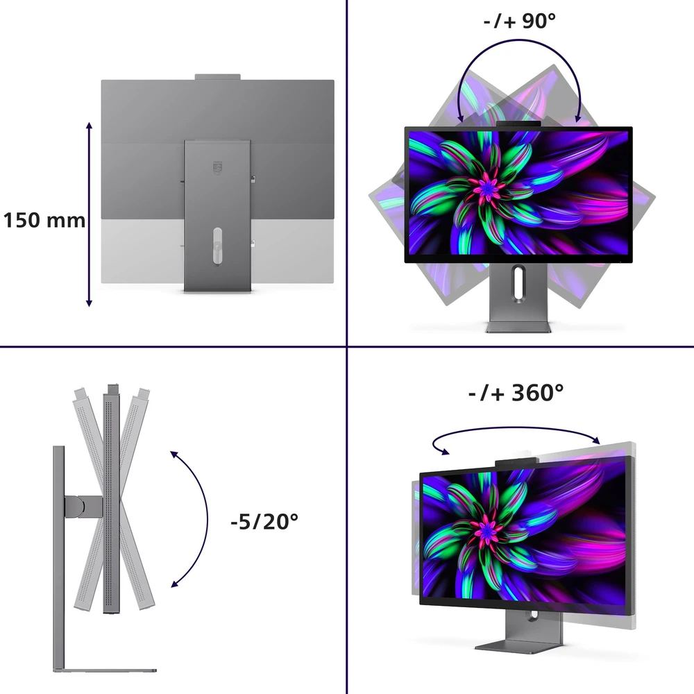 Monitorius „Mmd“ monitoriai, ekranai „PHILIPS 27E3U7903/00“, 27 colių, 5K, IPS, 70 Hz, 16:9, HDMI 2.1