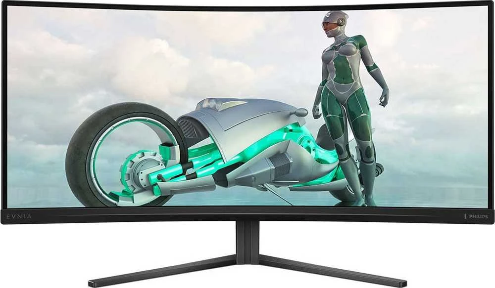 Žaidimų monitorius Philips Evnia 34M2C3500L | 34" / Fast VA / WQHD 3440 x 1440/ DisplayPort: 180 Hz, HDMI: 100 Hz /300 cd/m²