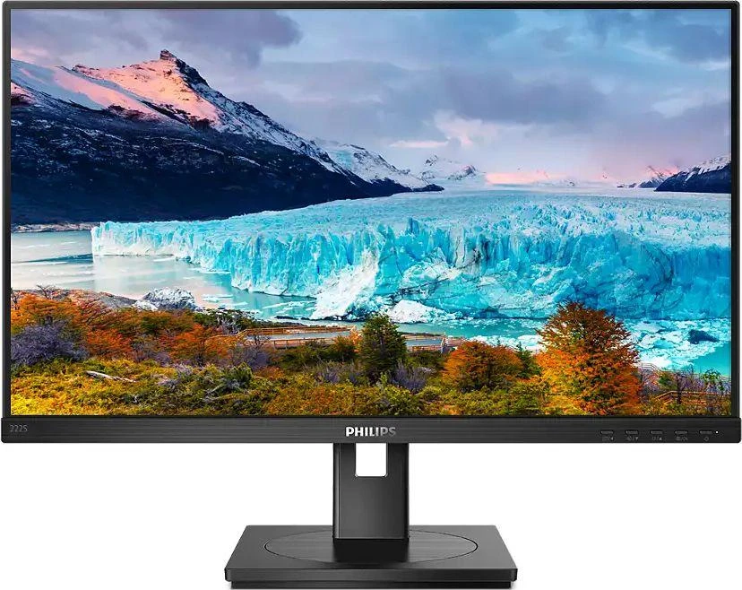 Monitorius „Mmd“ monitoriai, ekranai „PHILIPS 222S1AE/00“, 21,5 colio, IPS, WLED, 1920 x 1080, žemas Mėlyna režimas, DVI/HDMI/DP