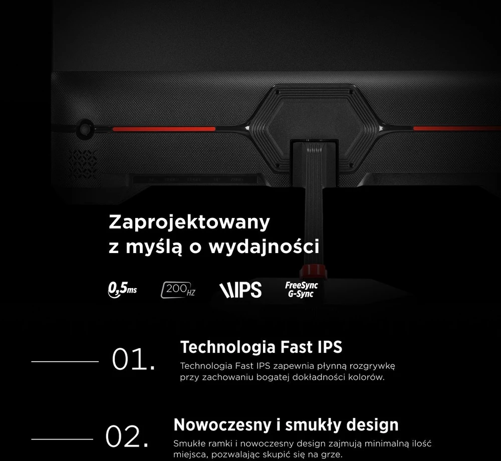 Kitas „Monitorius“ 27 colių „Rampage Crimson FHD 200Hz 1ms“ greitas IPS žaidimų monitorius