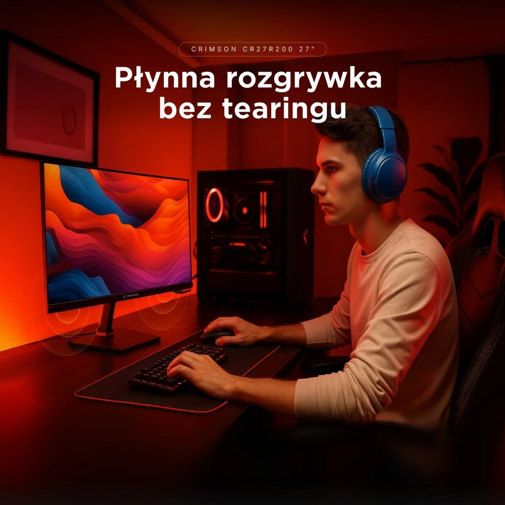 RAMPAGE CRIMSON 27-inch FHD 200 Hz 0.5 ms Fast IPS Gaming Monitorius