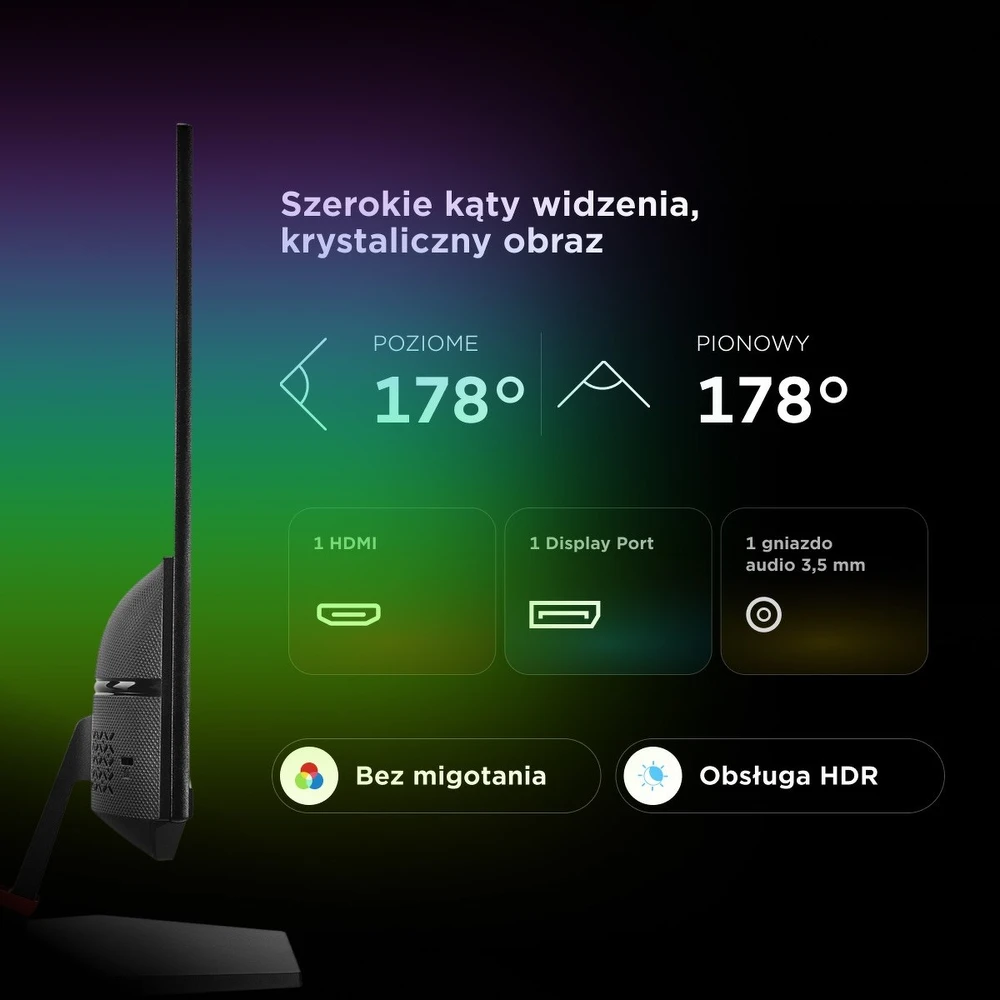 Kitas „Monitorius“ 27 colių „Rampage Crimson FHD 200Hz 1ms“ greitas IPS žaidimų monitorius