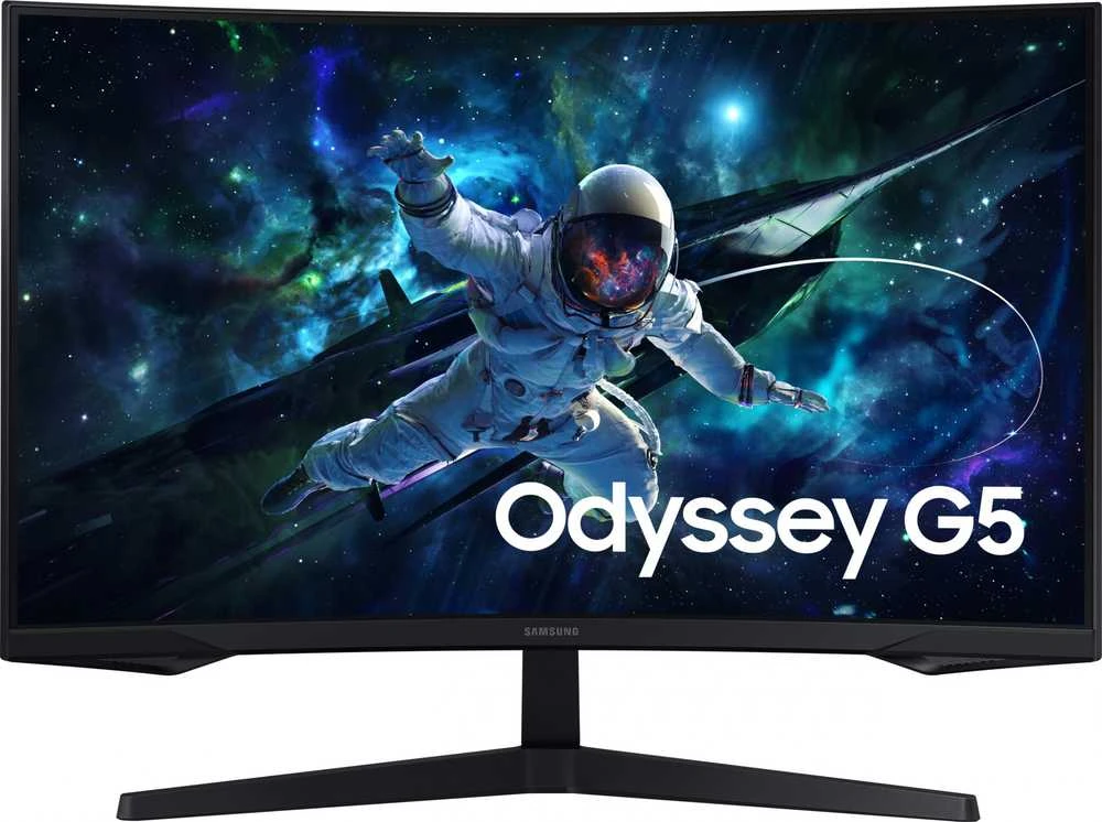Monitorius - Samsung Odyssey G5 G55C 32", QHD, 165Hz, Lenktas, Juodas