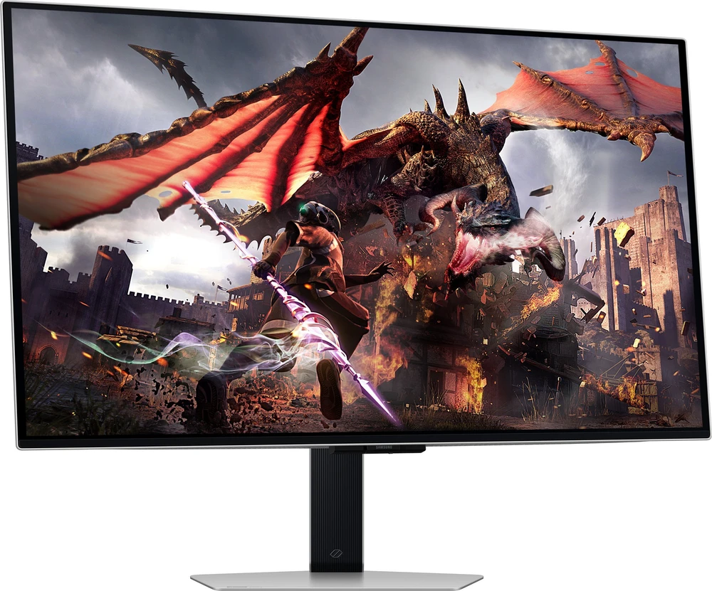 Monitorius Samsung | LS32DG802SUXDU | 32 " | OLED | 4K | 16:9 | 240 Hz | 0.03 ms | 3840 x 2160 pikselių | 200 cd/m² | HDMI jungtys quantity 2 | Sidabrinis