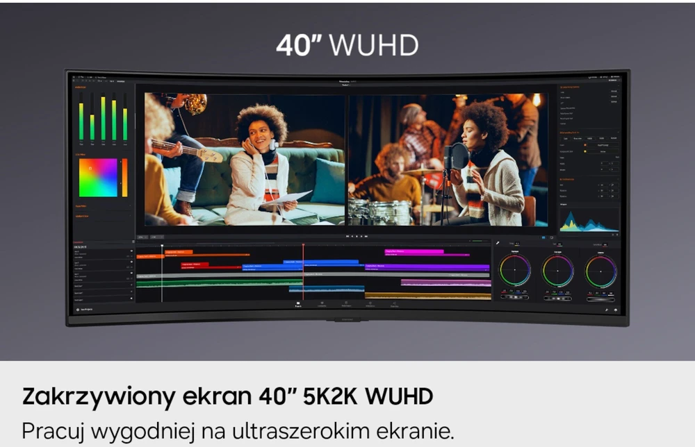 Monitorius Samsung LS40H850TAUXEN | 40 " | VA | WUHD | 21:9 | 144 Hz | 4 ms | 5120 x 2160 pikselių | 350 cd/m² | HDMI jungtys quantity 1 | Juodas