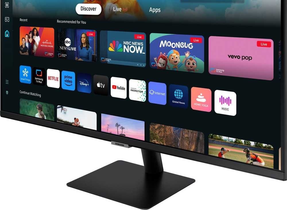 Monitorius - Samsung Išmanusis Monitorius M5 M50D 27" Full HD Juodas