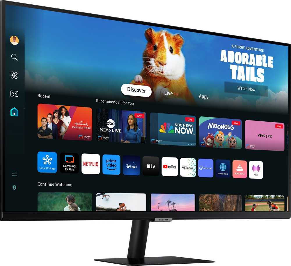 Monitorius - Samsung Išmanusis Monitorius M5 M50D 27" Full HD Juodas