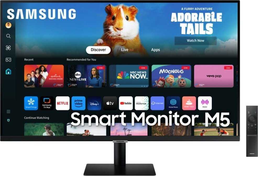 Monitorius - Samsung Išmanusis Monitorius M5 M50D 27" Full HD Juodas
