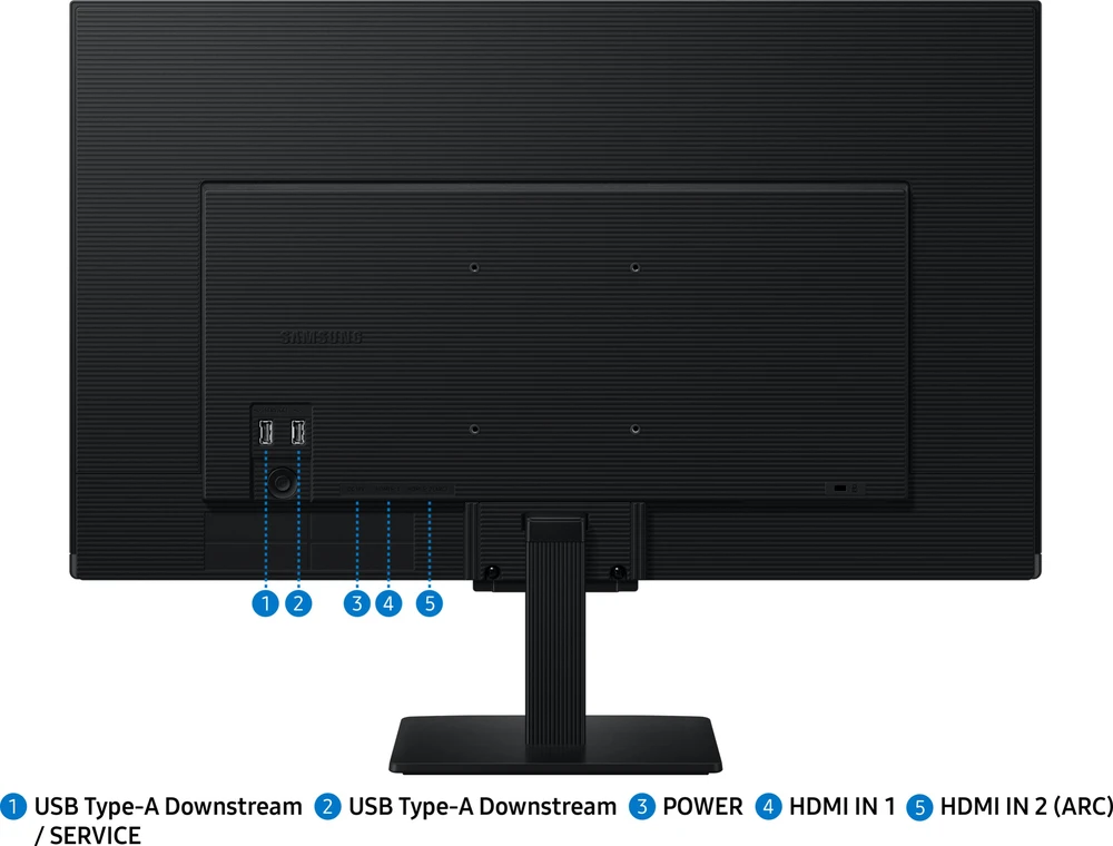 Monitorius Samsung | LS27FM500EUXEN | 27 " | IPS | FHD | 16:9 | 60 Hz | 5 ms | 1920 x 1080 pikselių | 250 cd/m² | HDMI jungtys quantity 2 | Juodas