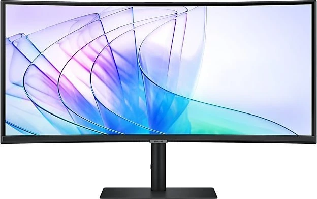 Monitorius Samsung ViewFinity S6 S65VC QHD LS34C652VAUXEN/Curved/Ultra WQHD/21:9/350 cd/㎡/USB Type-C/Adaptive image/100 Hz refresh rate
