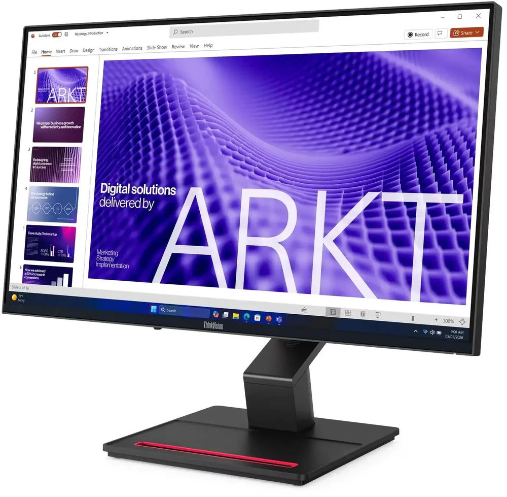 Monitorius Technologia Dotyku Lenovo ThinkVision T24D-4t Touch 64D2GAT2EU 23.8'' FHD USB-C 100W