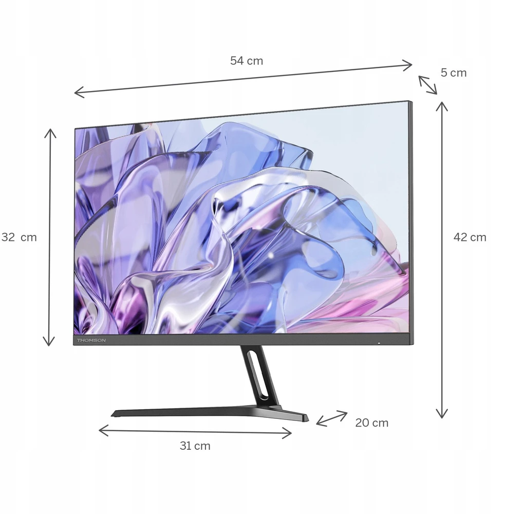 Thomson M24FB2Y14 kompiuterio monitorius 61 cm (24″) 1920 x 1080 pikseliai „Full HD“ LED Juoda