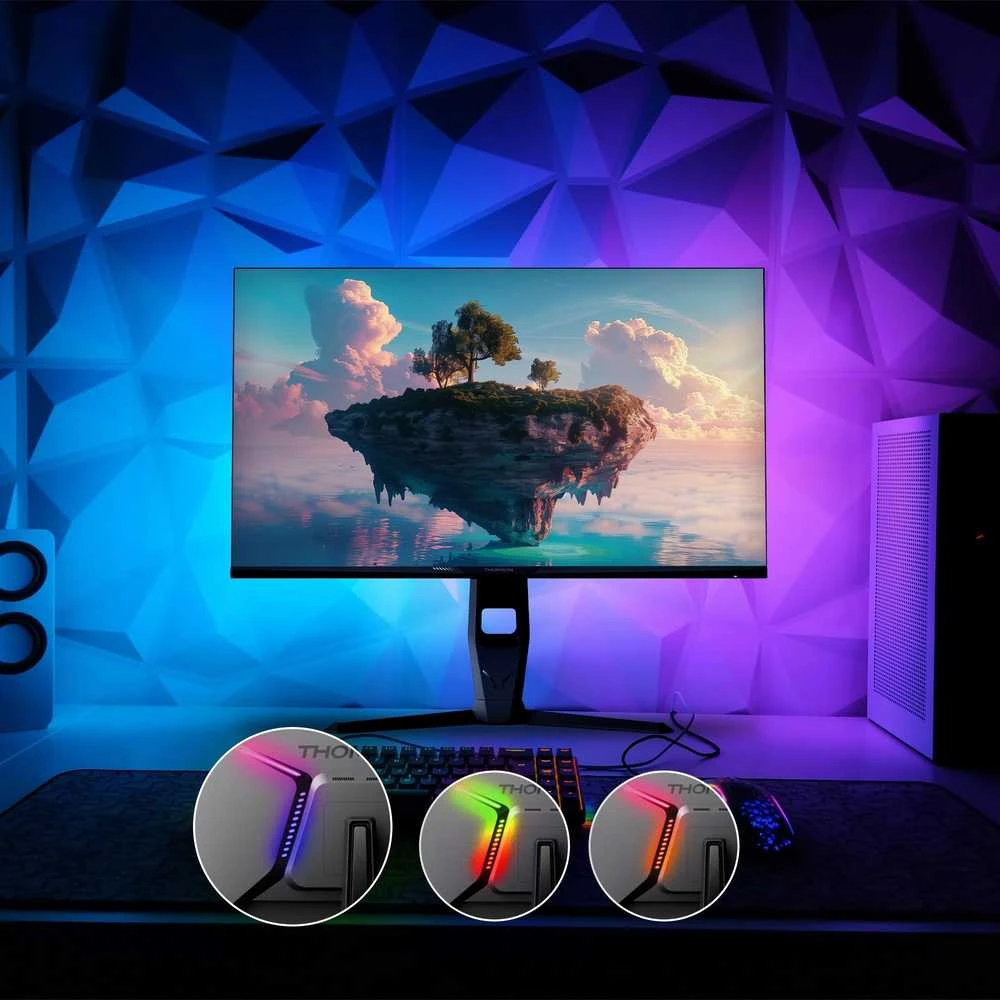 Thomson M27QG5Y14 kompiuterio monitorius 68,6 cm (27″) 2560 x 1440 pikseliai Quad HD LED Pilka