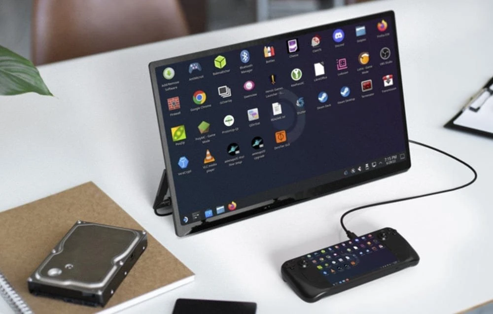 Monitorius Uperfect nešiojamas ekranas USteam E6 Pro 18.5" 1920x1080 120Hz