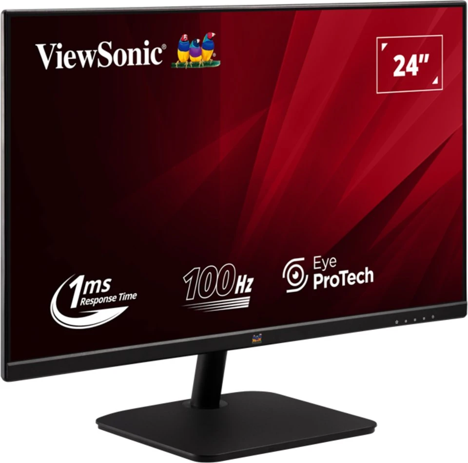 Kompiuterio monitorius Viewsonic VA2432-H-2, 61 cm (24"), 1920 x 1080 px, Full HD, LED, juodas
