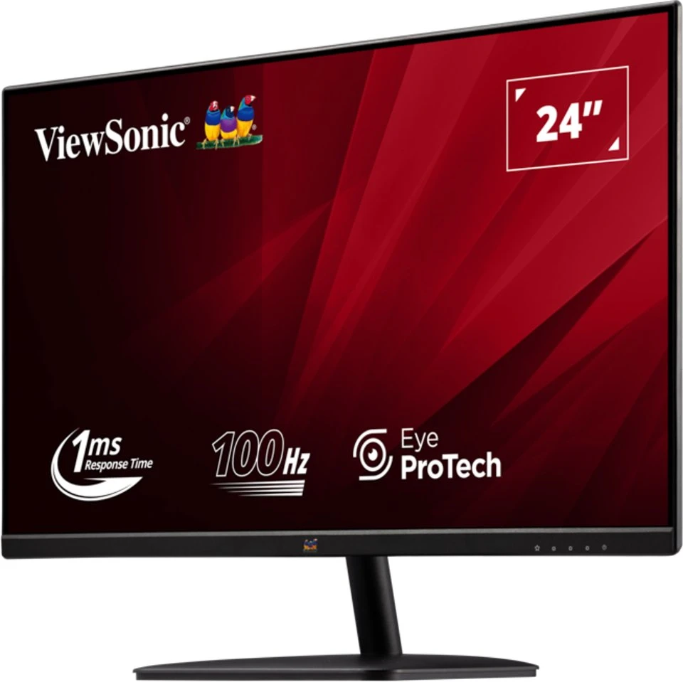 Kompiuterio monitorius Viewsonic VA2432-H-2, 61 cm (24"), 1920 x 1080 px, Full HD, LED, juodas
