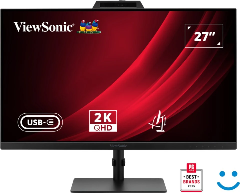 Monitorius ViewSonic VG2741V-2K - 120Hz | QHD | IPS | 27" | „Hello Cam“