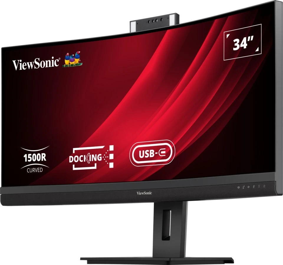 Monitorius ViewSonic VG3457CV – 34 colių | VA | UWQHD | USB-C PD100W | 5 MP kamera