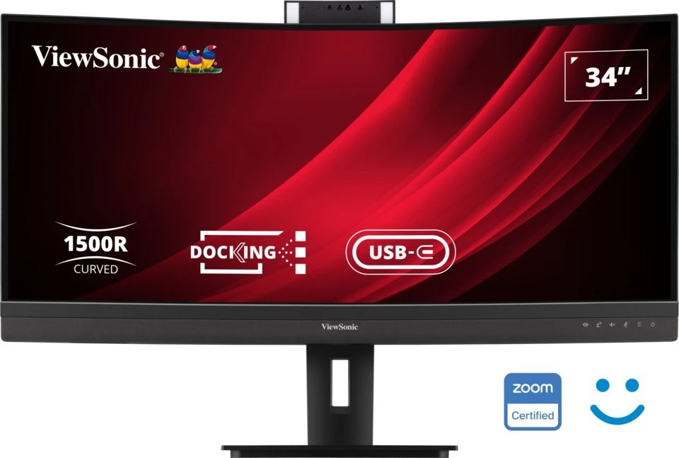 Monitorius ViewSonic VG3457CV – 34 colių | VA | UWQHD | USB-C PD100W | 5 MP kamera