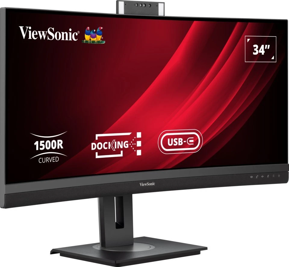 Monitorius ViewSonic VG3457CV – 34 colių | VA | UWQHD | USB-C PD100W | 5 MP kamera