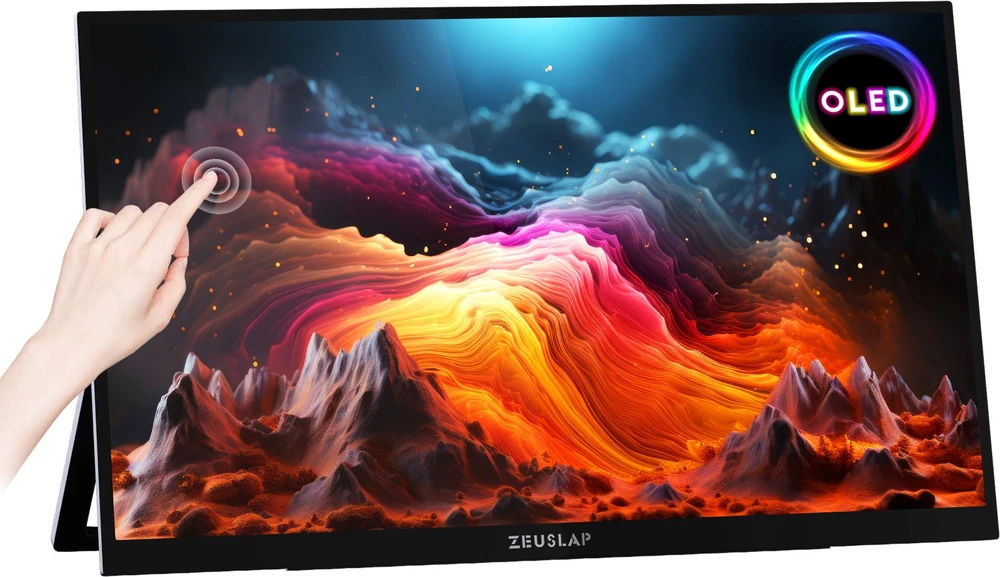ZEUSLAP OL133ED Portable Monitorius with a 13.3" Jutiklinis ekranas