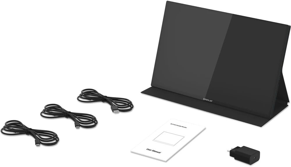 ZEUSLAP Z10T Portable Monitorius with a 10" Jutiklinis ekranas