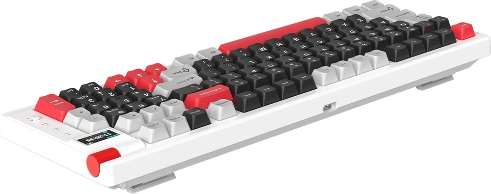 Belaidė mechaninė klaviatūra MarvoTech Monka Storm KG991W su RGB | US išdėstymas, Jixian Blue perjungikliai