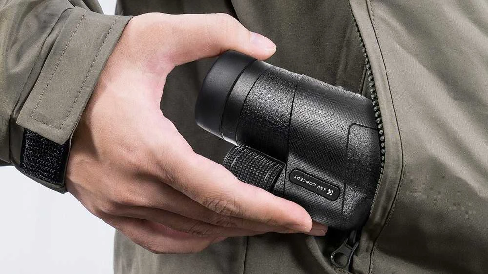 Žiūronai Luneta Kf Monokular Luneta K&F CONCEPT Azot 10x 42mm 10x42 BaK4 IP65 + Dėklas / KF33.090
