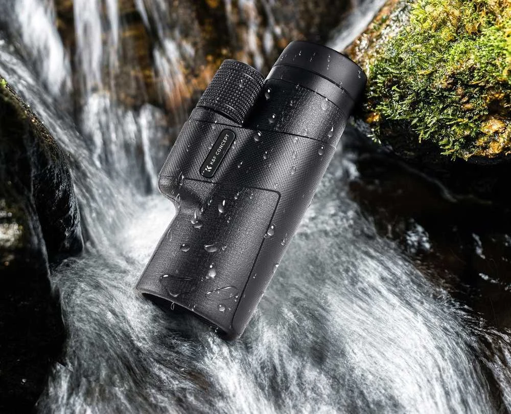 Žiūronai Luneta Kf Monokular Luneta K&F CONCEPT Azot 10x 42mm 10x42 BaK4 IP65 + Dėklas / KF33.090