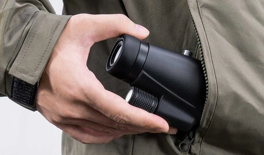 Kf monokuliniai žiūronai K&f Concept azoto žiūronai 12x50mm 12x50 Tank4 IP65 + dėklas / Kf33.091