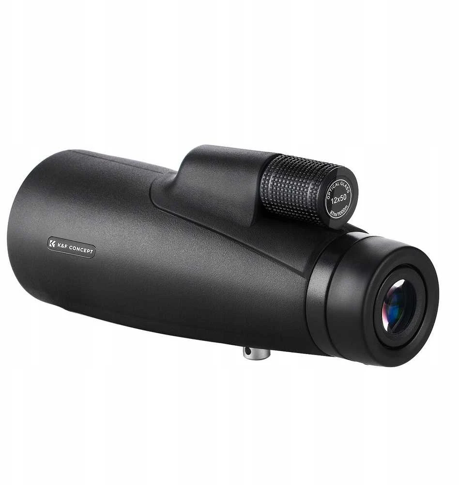 Kf monokuliniai žiūronai K&f Concept azoto žiūronai 12x50mm 12x50 Tank4 IP65 + dėklas / Kf33.091