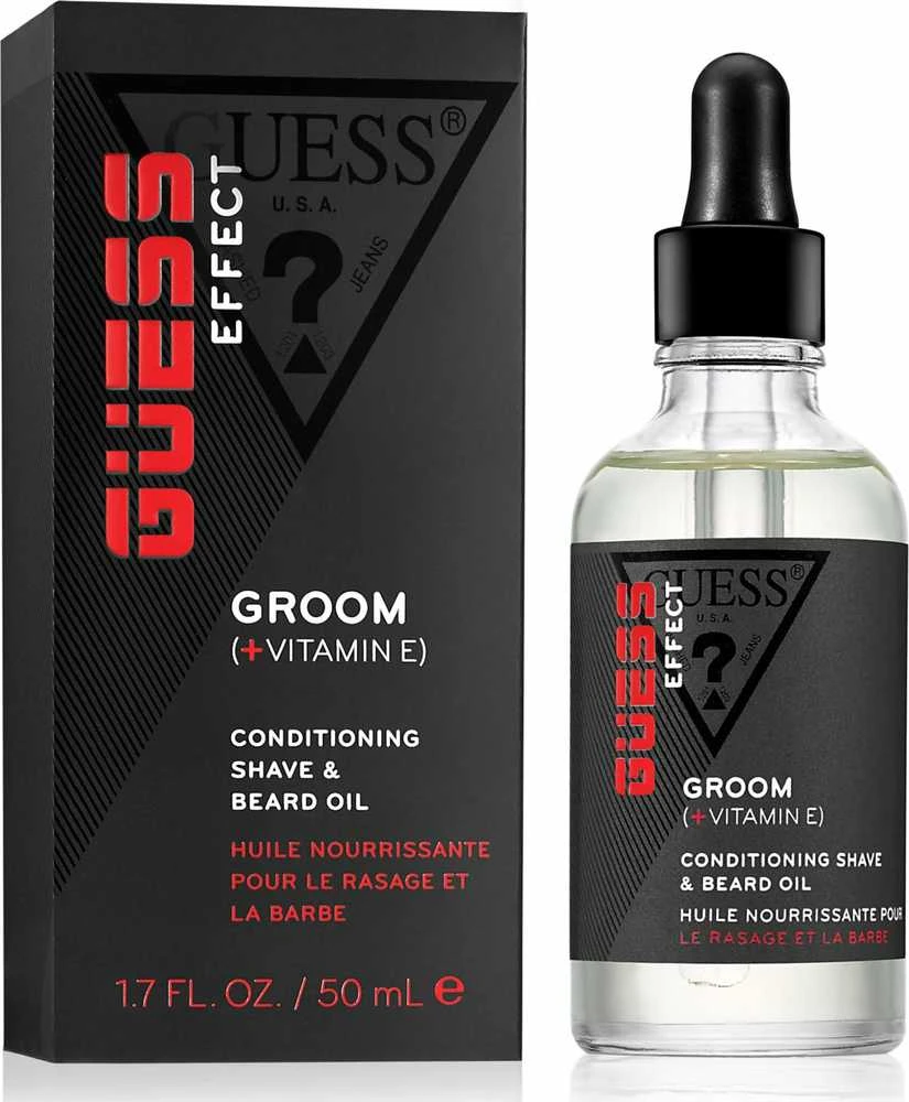 GUESS Effect Groom kondicionierius skutimosi ir barzdos aliejus, 50 ml