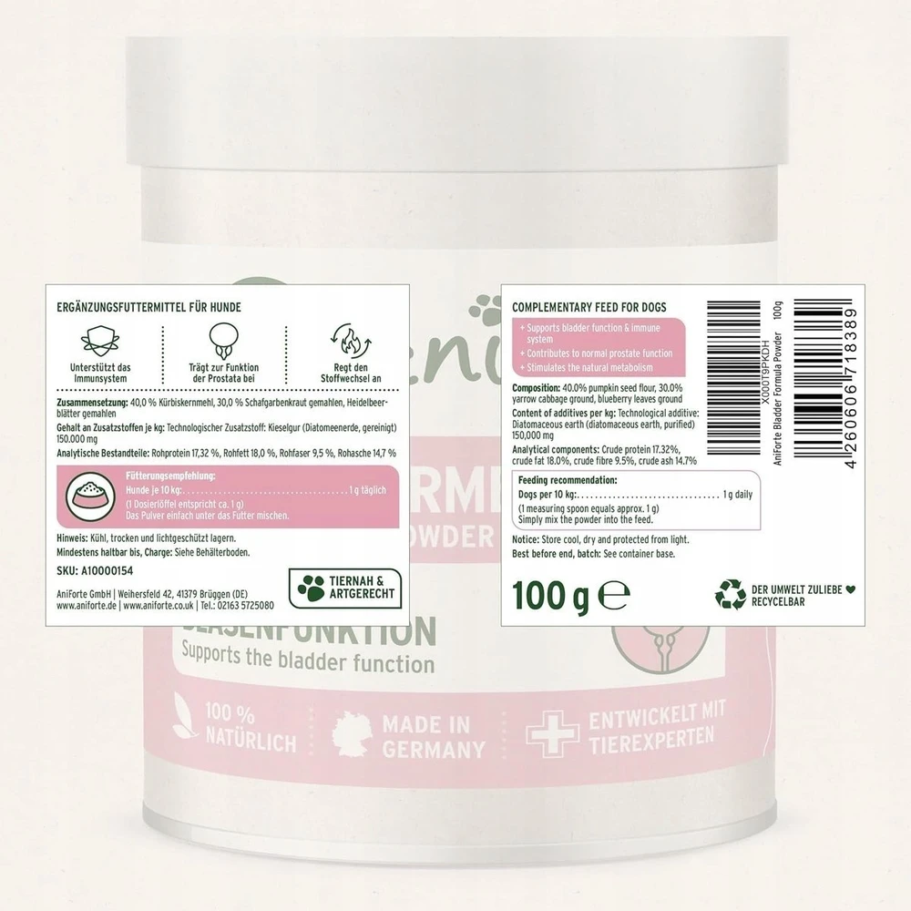 ANIFORTE Bladder formula - supplements for dogs - 100g