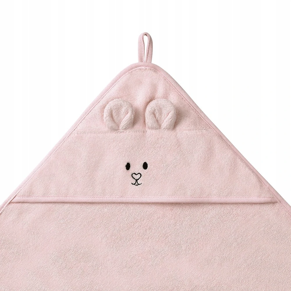 Baby Ono BabyOno rankšluostis su gobtuvu bambukinis 100x100 rožinis 1553/04