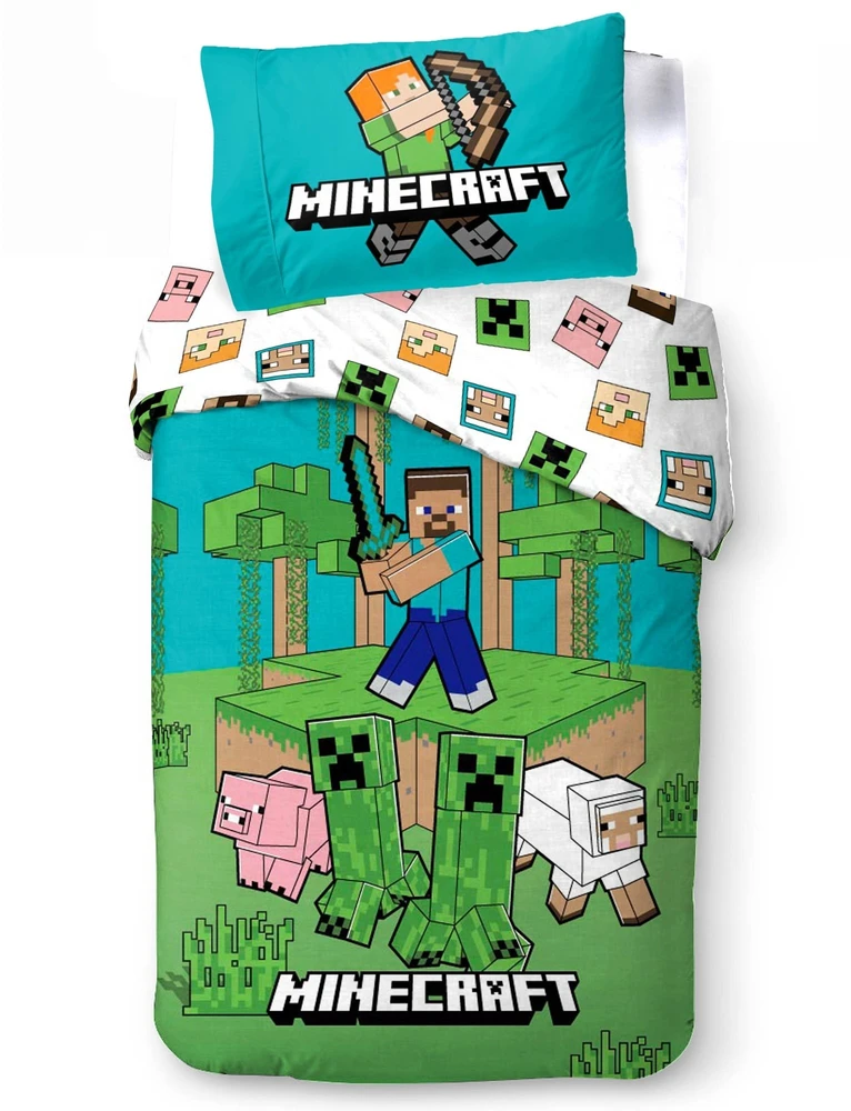 Monroe Brandmacminecraft Patalynė - Suaugusiųjų dydis 140 x 200 cm - Minecraft Jungle Explore (1029465)