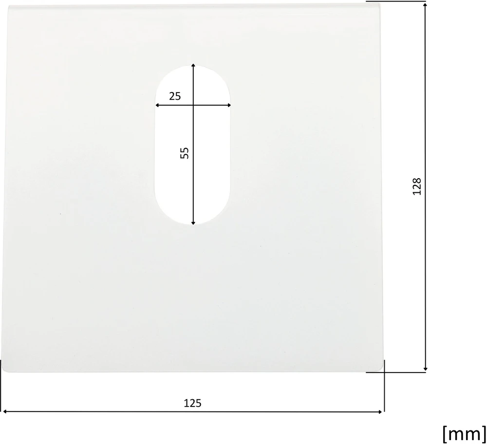 Opti Monroe Montavimo plokštė kampuota (BM-125X125/W)