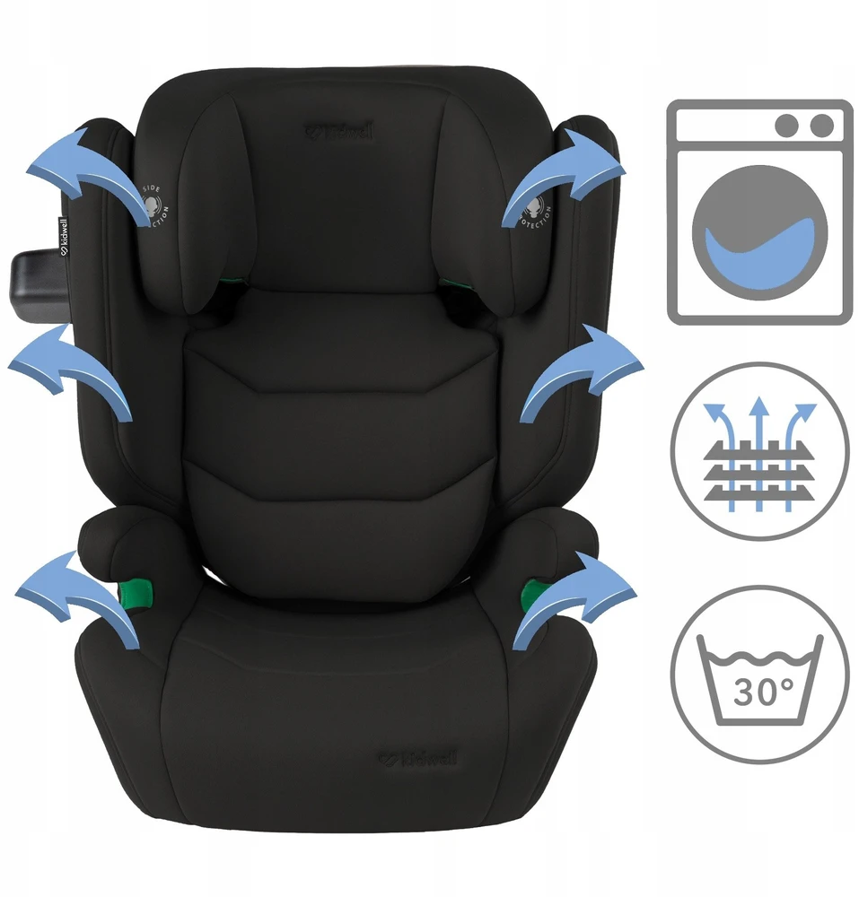 Automobilinė kėdutė Monroe KIDWELL FOTELIK TENDO Juodas 100-150cm ISOFIX