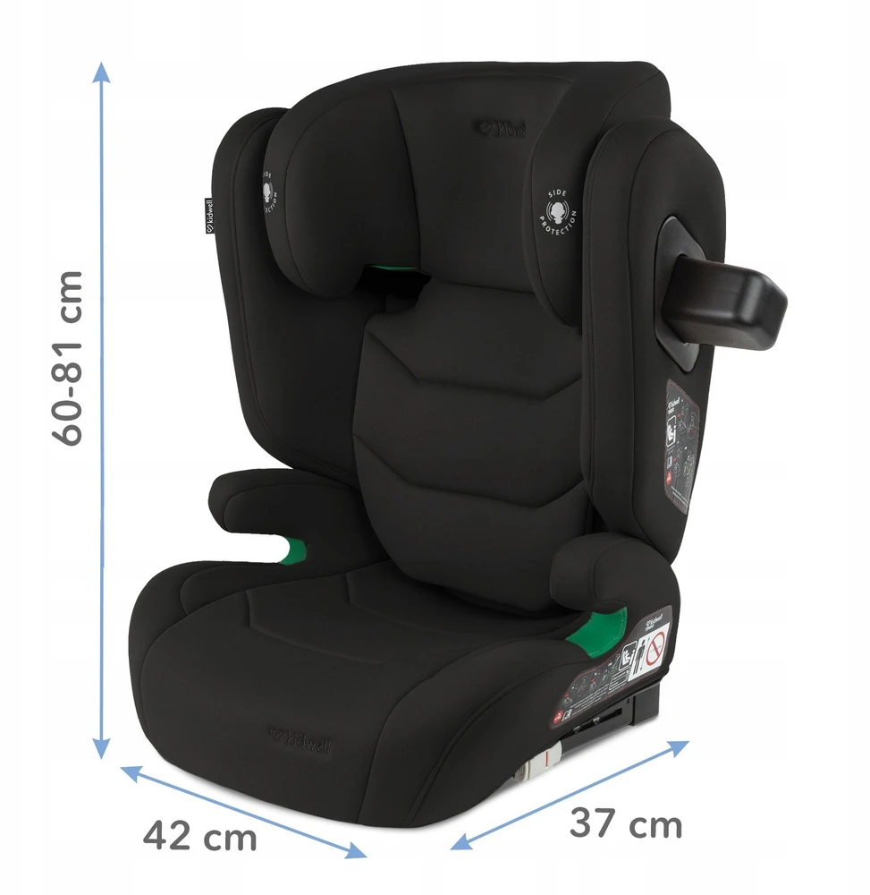 Automobilinė kėdutė Monroe KIDWELL FOTELIK TENDO Juodas 100-150cm ISOFIX