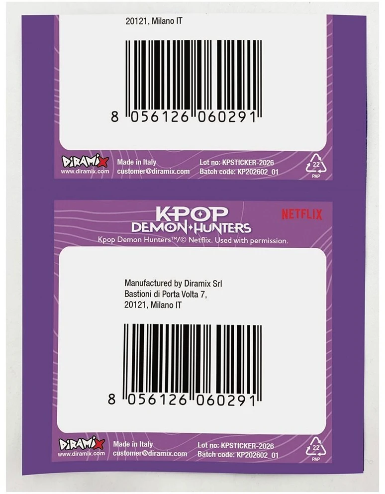 ORBICO Kpop Demon Hunters K-POP DEMON HUNTERS kolekciniai lipdukai, 5vnt., KPSTICKER-2026