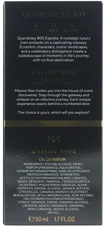 Maison Noir Quandoley EDP parfumuotas vanduo unisex, 50 ml