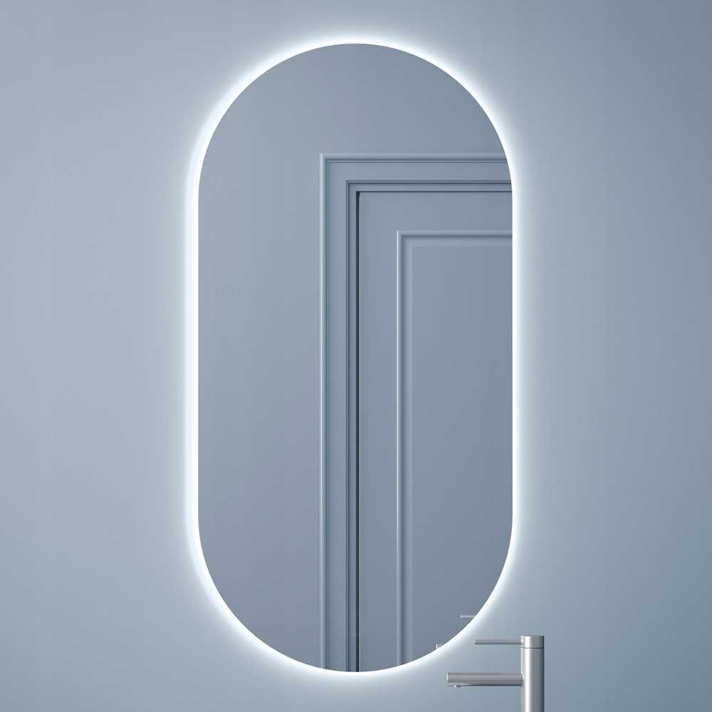 Masterjero Lustro Monroe MIRROR ENLIGHTED LED LUNA OVAL 100X40