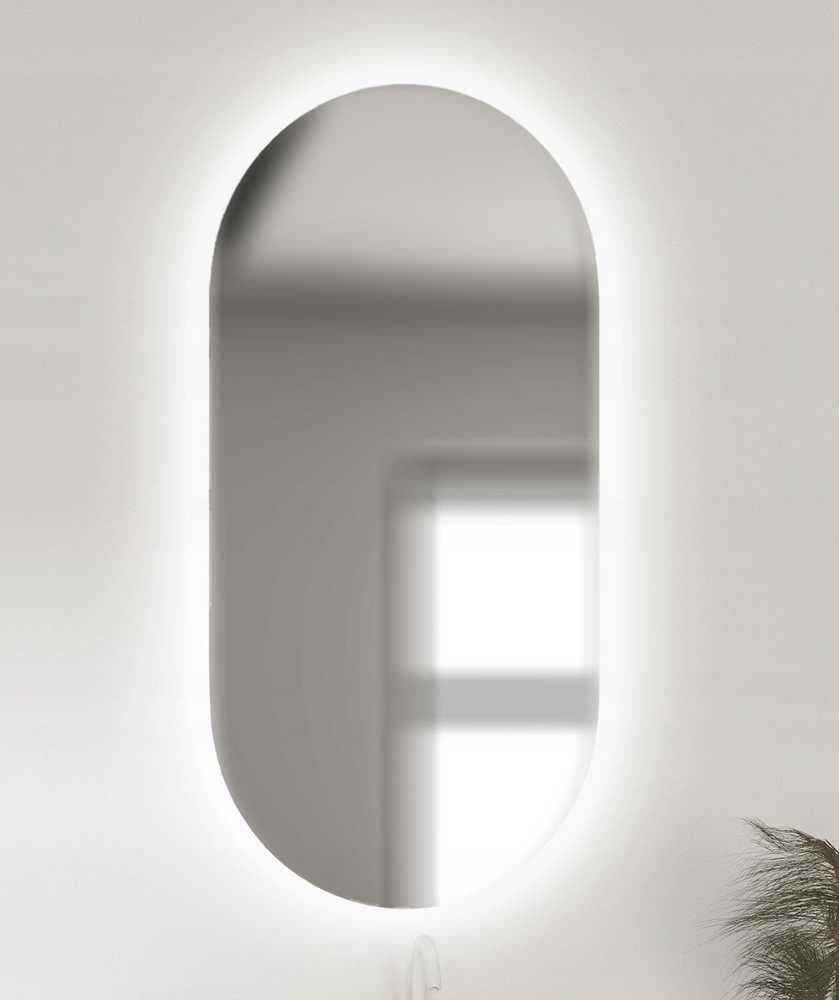 Masterjero Lustro Monroe MIRROR ENLIGHTED LED LUNA OVAL 100X40