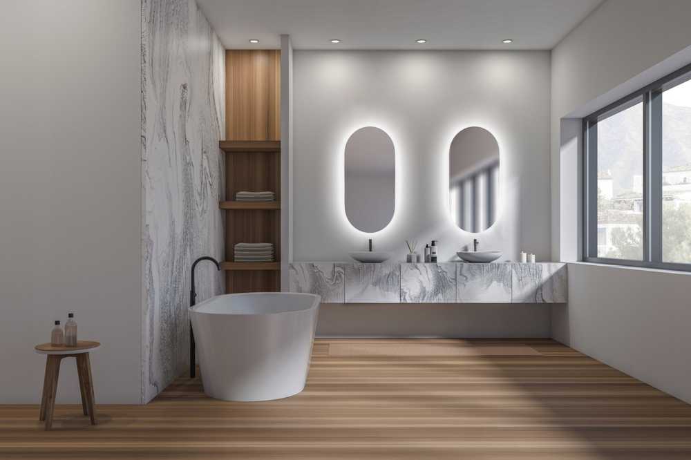Masterjero Lustro Monroe MIRROR ENLIGHTED LED LUNA OVAL 100X40