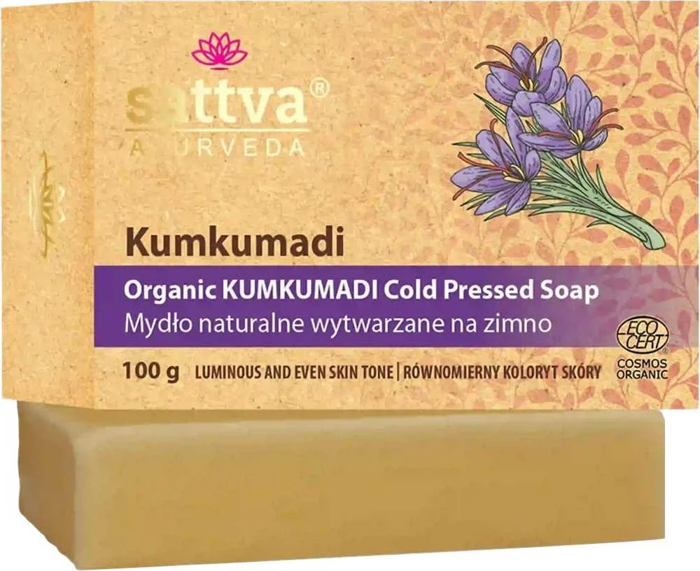 Muilas su šafranu Kumkumadi, ekologiškas, Sattva Ayurveda, 100g