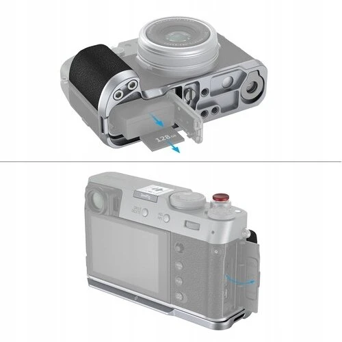 Monroe SmallRig 4555 L-shape grip for FUJIFILM X100VI / X100V sidabrinė