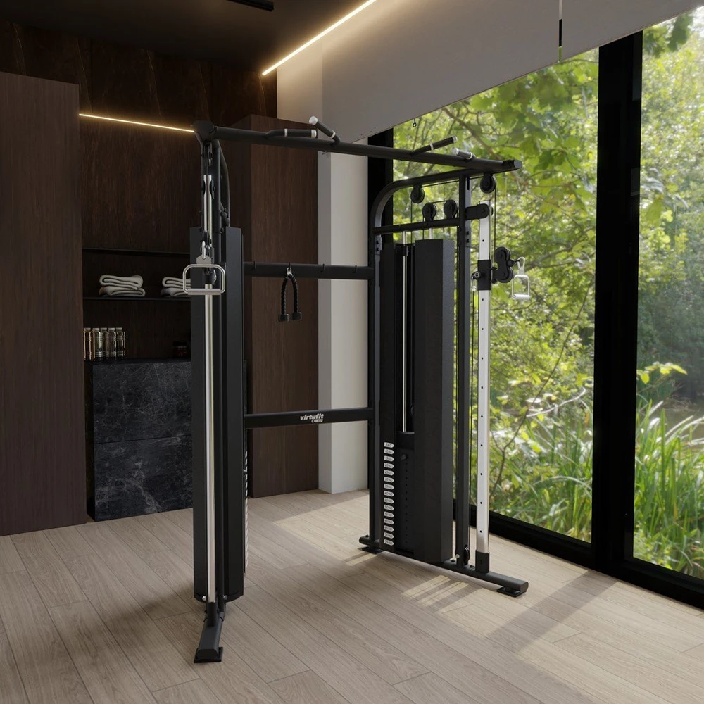 Monroe VIRTUFIT CC100 KRYŽMINIAI TROSai - DVIREGULIUOJAMAS SKRIEMULYS - FUNKCINIS TRENIRUOKLIS