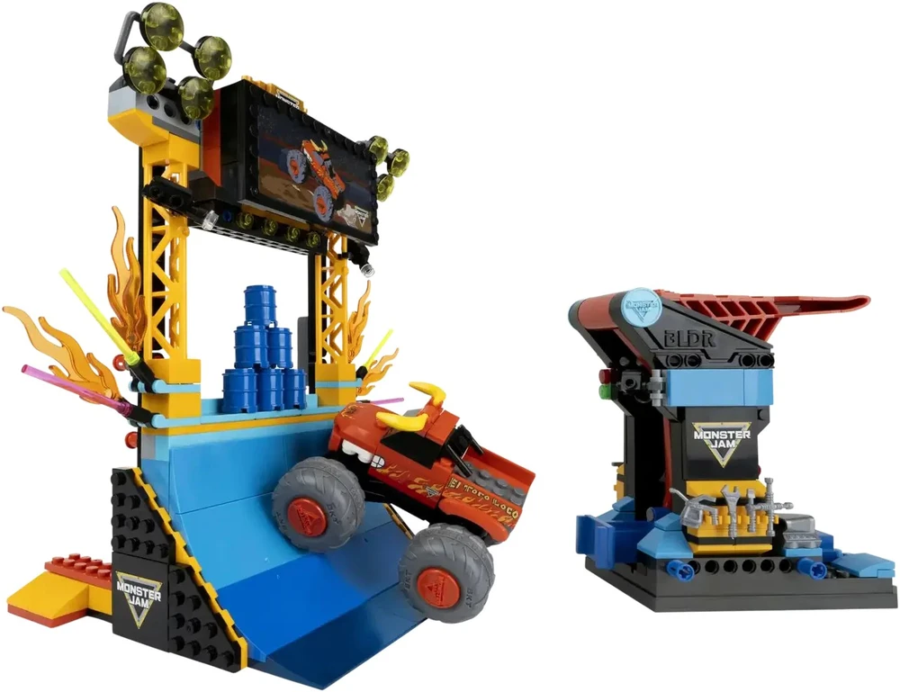 BLDR Monster Jam Building Set Crash and Rebuild Playset