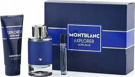 Mont Blanc Montblanc Explorer Ultra Mėlyna rinkinys vyrams (EDP, 100 ml + EDP, 7,5 ml + dušo želė, 100 ml)