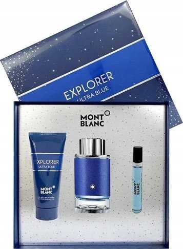 Mont Blanc Montblanc Explorer Ultra Mėlyna rinkinys vyrams (EDP, 100 ml + EDP, 7,5 ml + dušo želė, 100 ml)