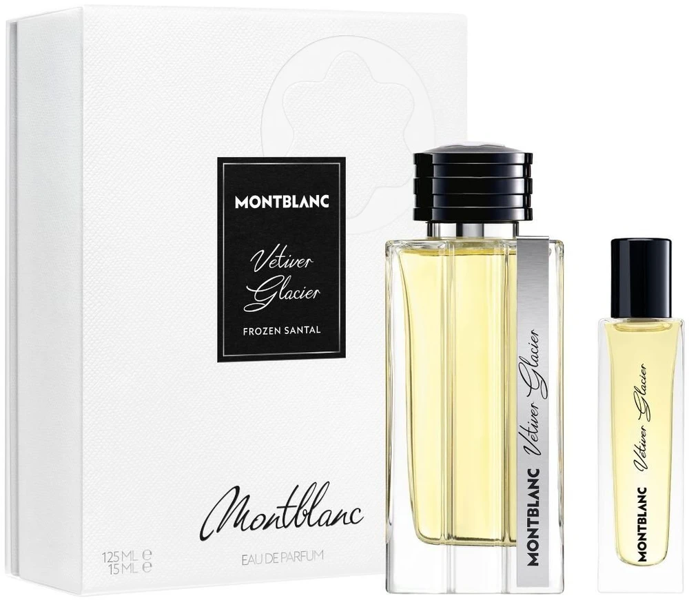 Mont Blanc Set Montblanc: Vetiver Glacier Eau De Parfum For Men, 125 ml + Vetiver Glacier Eau De Parfum For Men, 15 ml
